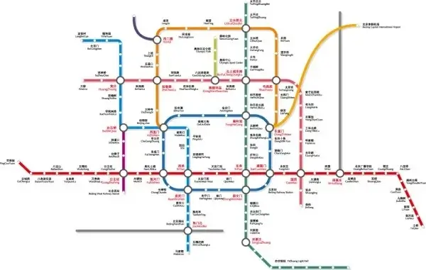 beijing subway traffic vector