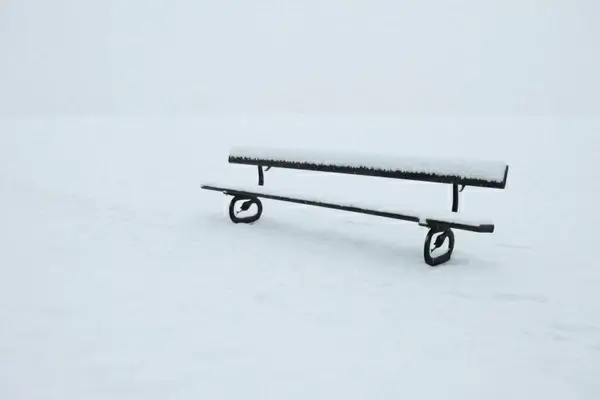 bench in winter