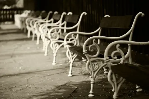 benches in park