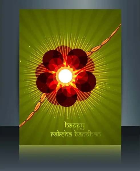 beutiful template celebration colorful raksha bandhan festival illustration vector