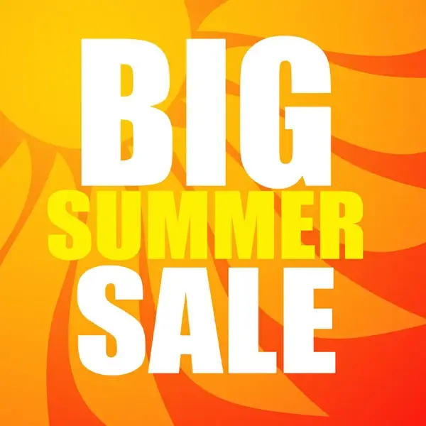 big summer sale text
