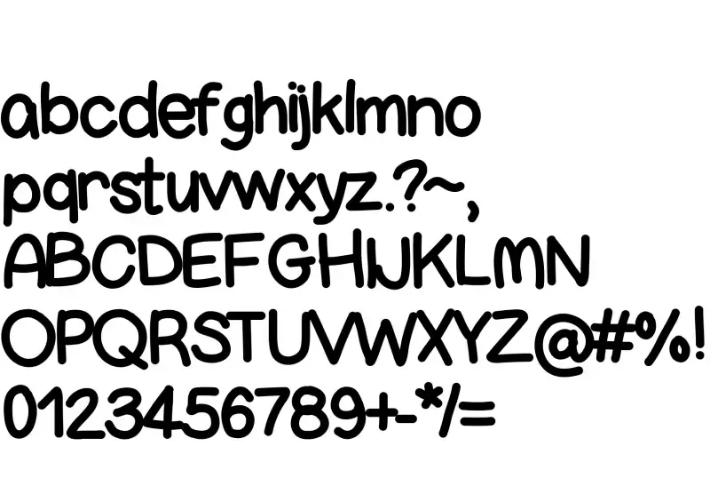 Big Bottom Cartoon Font In Truetype Ttf Opentype Otf Format Free And