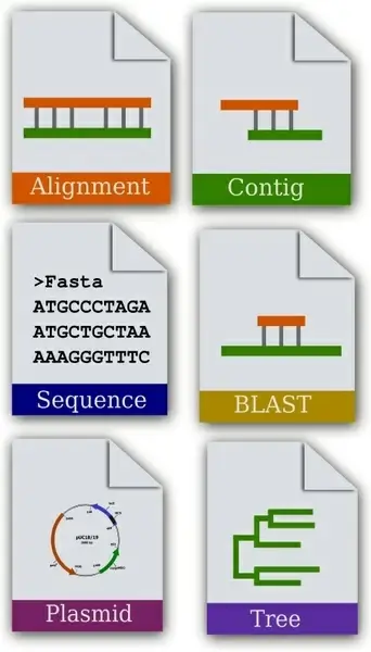 Bioinformatics Icon set