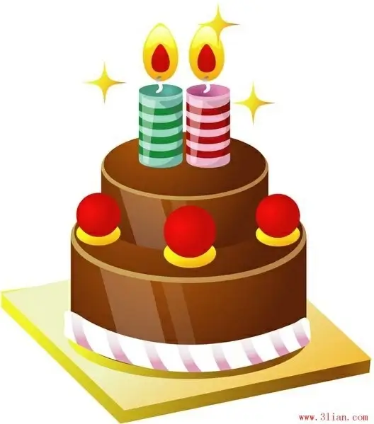 birthday cake vector