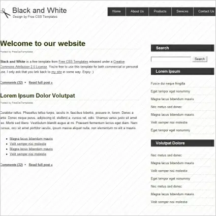 Black fox Web templates in .html .css .js format free and easy download ...