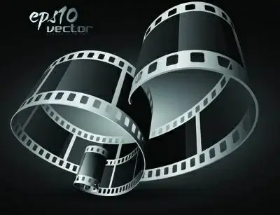 black and white film clip art 3d 1