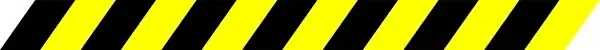 Black And Yellow Warning Stripe clip art