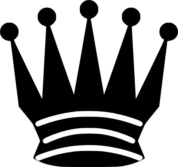 Black Chess Queen clip art