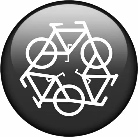 black recycle symbol
