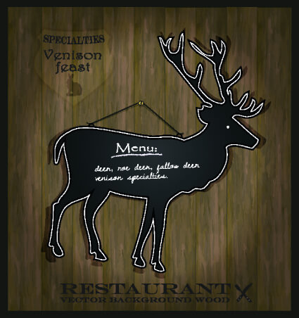 blackboard restaurant menu on the wall vector