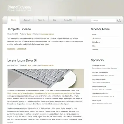 BlandOdyssey Template