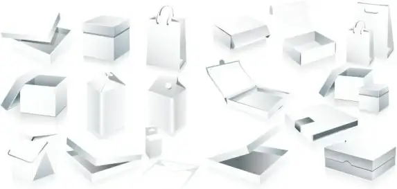 blank box packaging vector