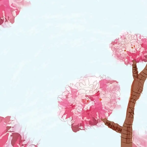 Blooming Spring Vector Graphic