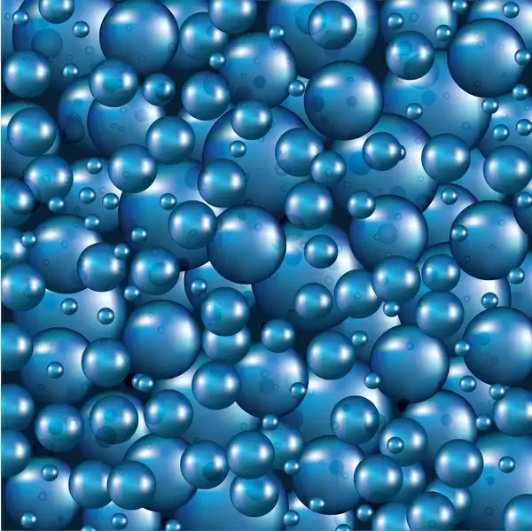 blue 3d ball background
