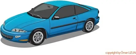 Blue Car Vector