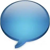 Blue chat bubble
