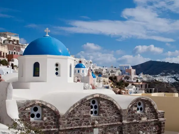 blue church domes