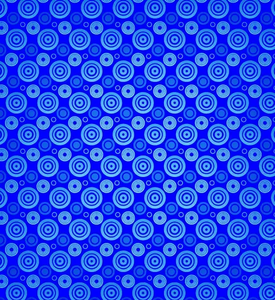 blue circles vector seamless pattern