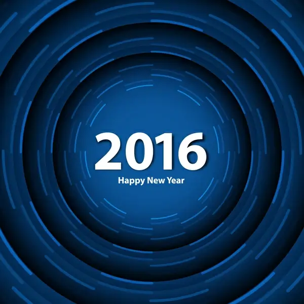blue color happy new year 2016 background