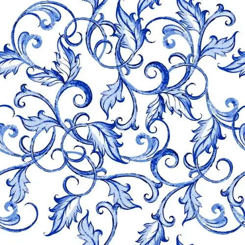 blue floral ornaments vector backgrounds