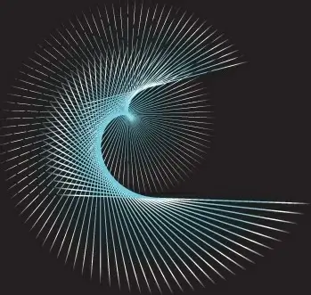 Blue flowing curves free vector