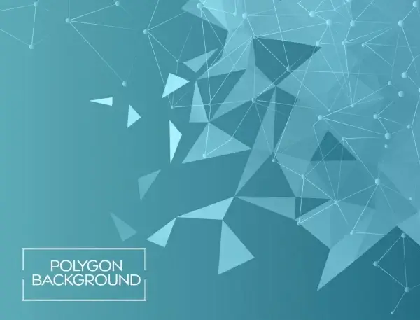 blue polygon abstract background
