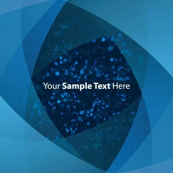 Blue spot text background vector