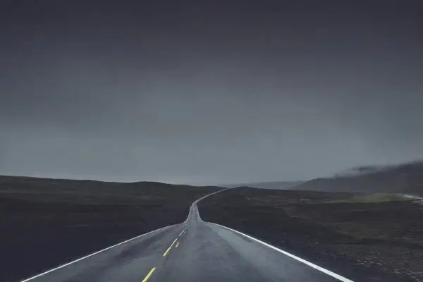 blur desert desolate empty highway horizon infinity