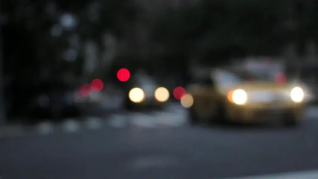 blurred clip of cars moving at dusk