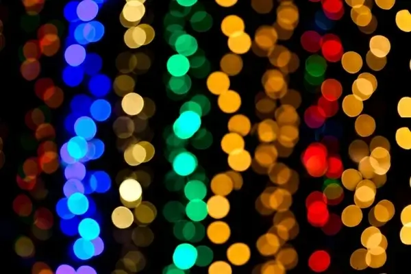 blurred colorful lights