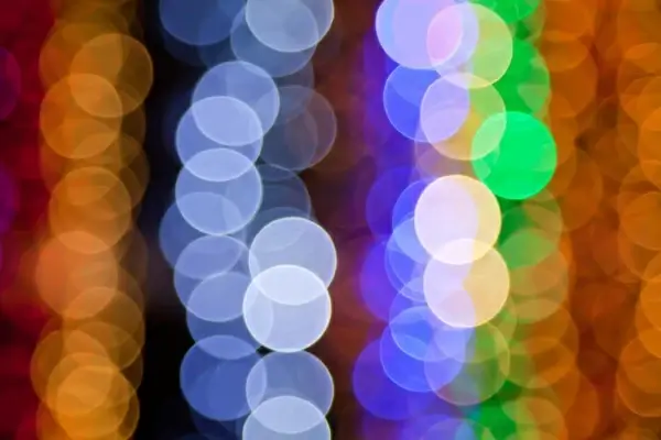 blurred colourful lights