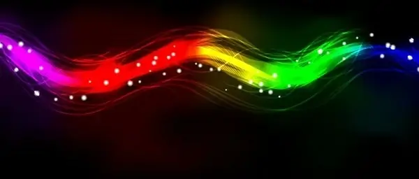 Blurry Abstract Neon Spectrum Light Effect Background