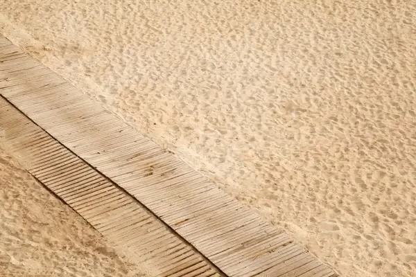boardwalk on sand