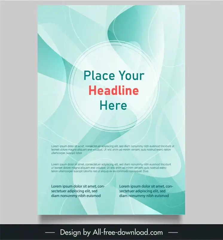 book cover template abstract elegant dynamic