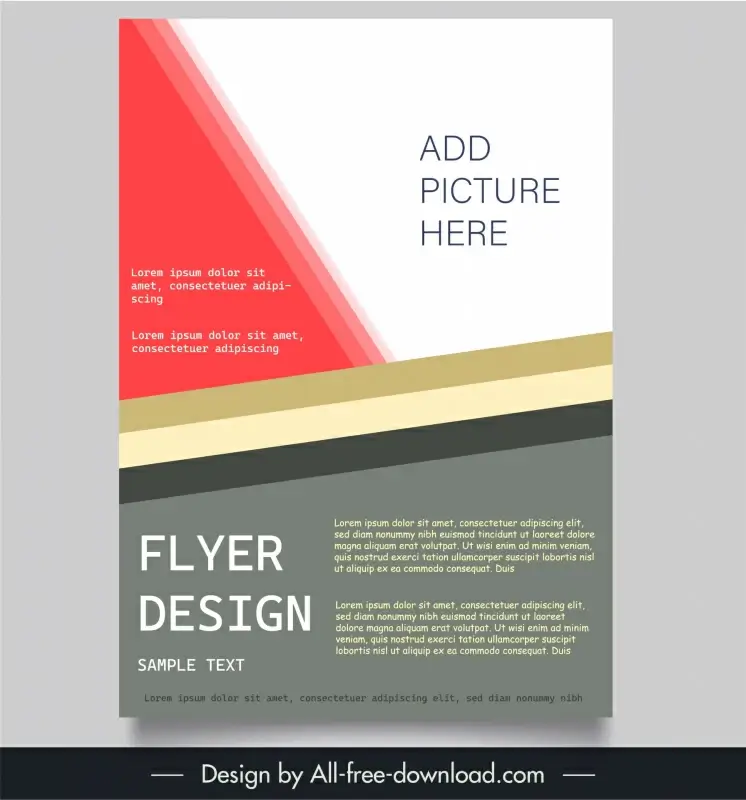 book cover template elegant modern geometric layout
