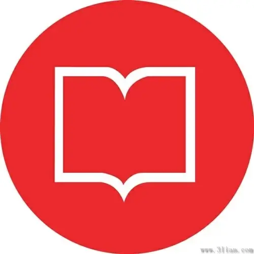 book icon red background vector