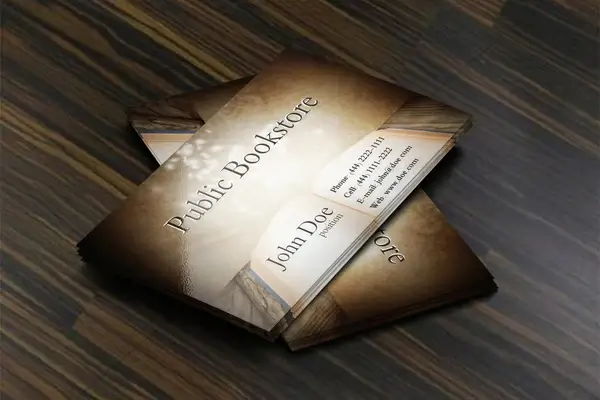 bookstore business card template