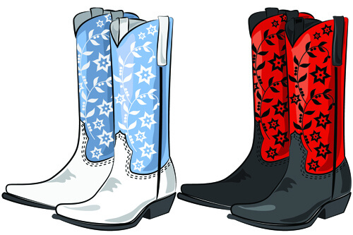 boots design vector set
