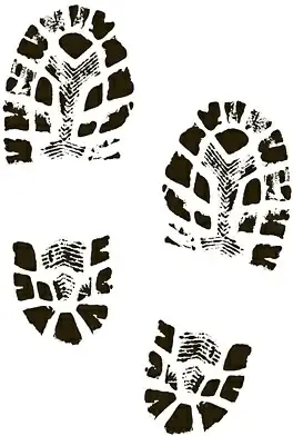 boots shoes shoe print clip art