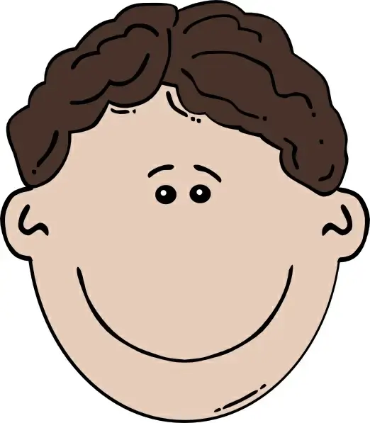 Boy Face Cartoon clip art