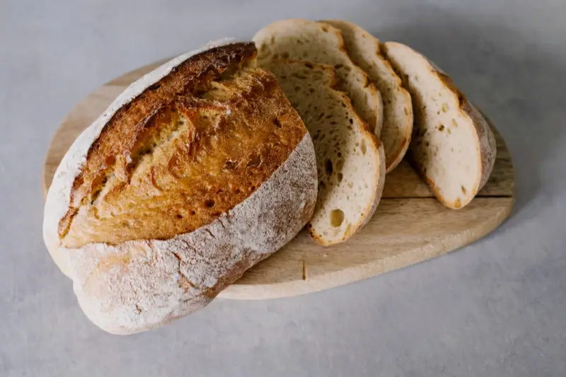 breakfast picture closeup cut bread