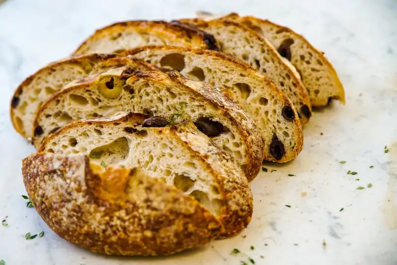 breakfast picture elegant closeup sliced bread 