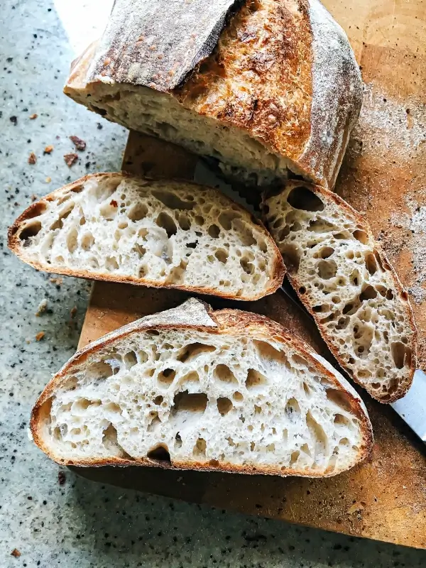 breakfast preparation picture cut sliced bread 