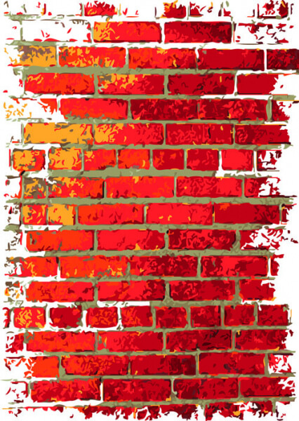 brick wall object backgrounds vector graphics