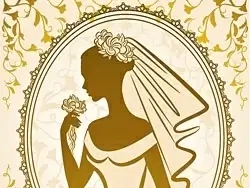 bride silhouette 04 vector
