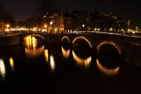 bridges at night