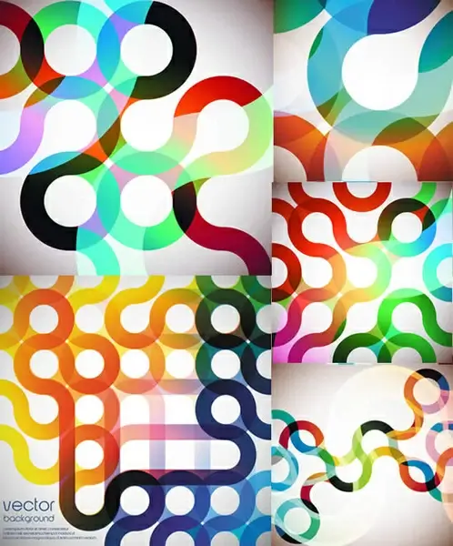 bright arc background art vector
