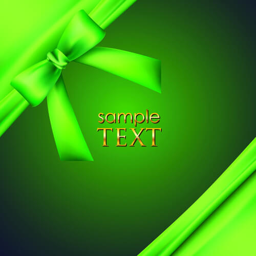 bright backgrounds with bow design vector