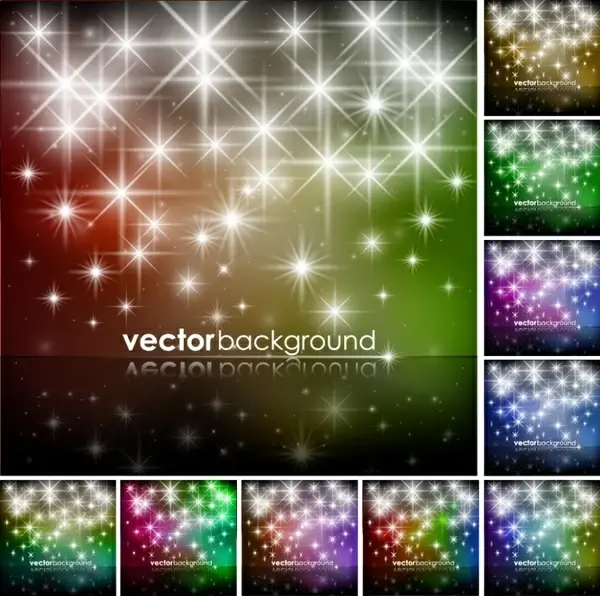 bright brilliant starlight background vector