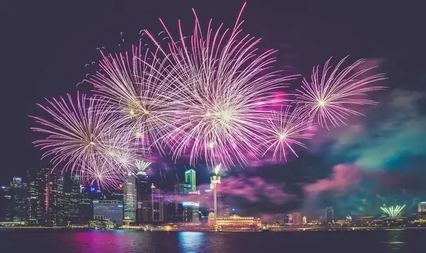 bright burst celebration christmas color eve explode
